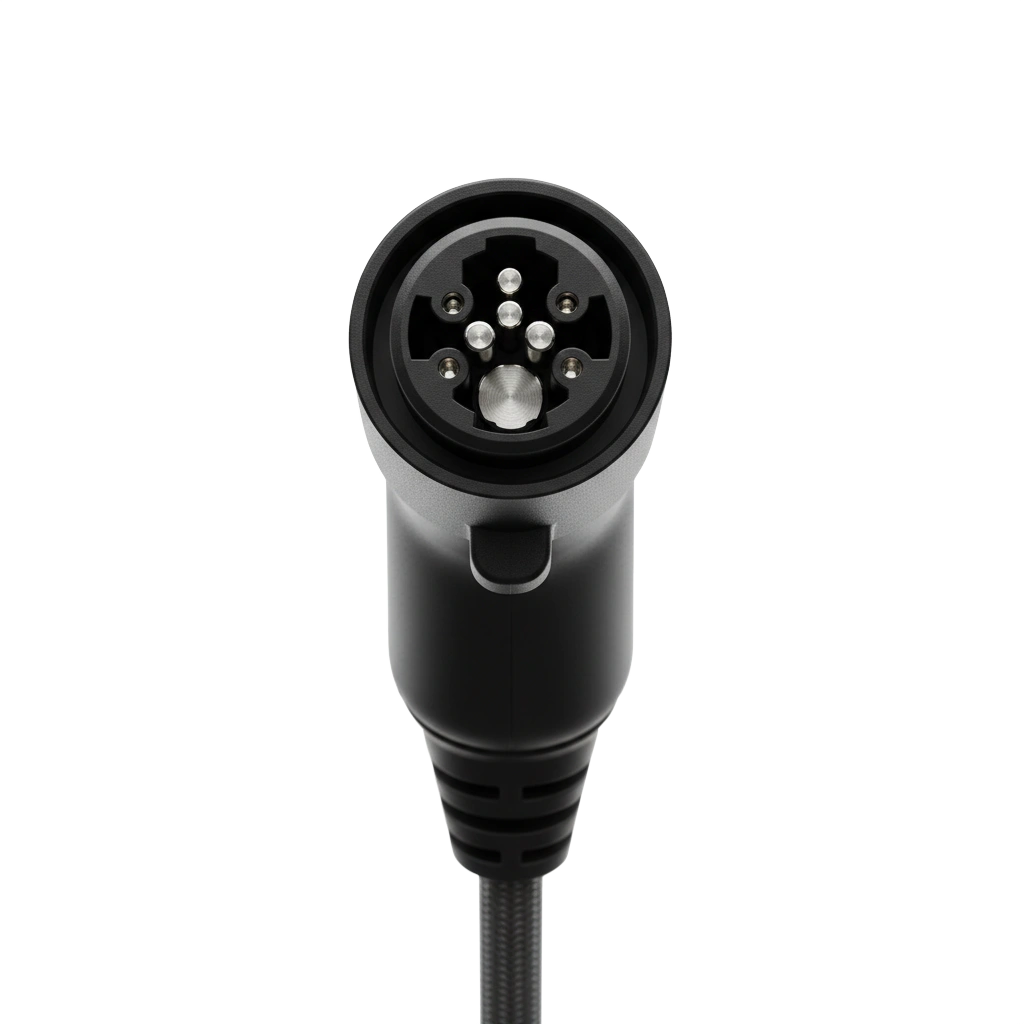 Level 2 EV charging connector plug